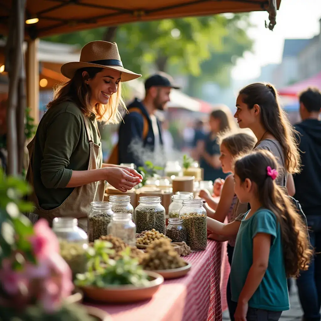 Frissen szedett gyógynövények a szívbarát italhoz.